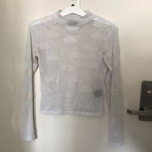 Lazy Oaf Sheer Cloud long sleeve shirt, M